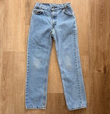 1995 Vintage Levi's 505 Classic Fit Orange Tab Jeans Boys Sz 14 Made in USA