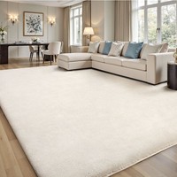 Fluffy Rugs Large Shaggy Rug Bedroom Living Room Anti Slip Soft Carpet Floor Mat