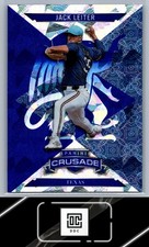2025 Panini Crusade #68 Jack Leiter Crusade Blue Cracked Ice