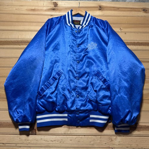 Vintage 80s 90s Philip Morris Promo Advertising Satin Bomber Jacket USA Made XL