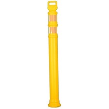 Cortina Safety 03-747Y 45" Yellow Ez Grab Delineator Post W/2ea 3" Hi Reflective