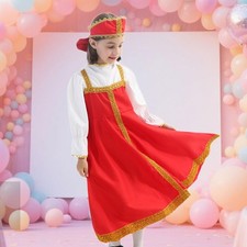 Kids Halloween Costume Russsian Costume for School Games Dance Competitions