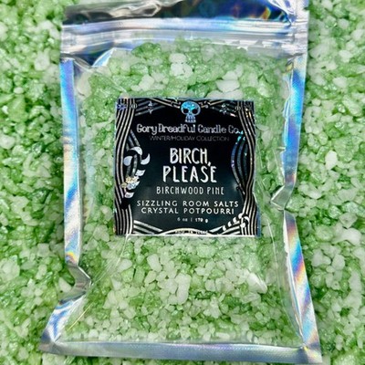 Birch, Please! Sizzling Room Salt Crystal Potpourri: Birchwood Pine Scent