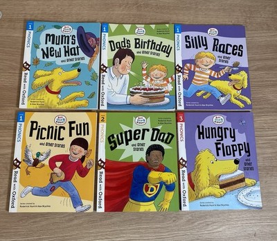 Read with Oxford Stage 1 2 & 3 Biff Chip & Kipper and Other Stories Phonics x 6