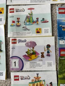 21 Lego Friends Instruction Manuals Booklets - 41109, 41381, 41395, 42618 More