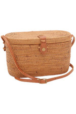 Poppy + Sage Rattan Crossbody Luna Natural