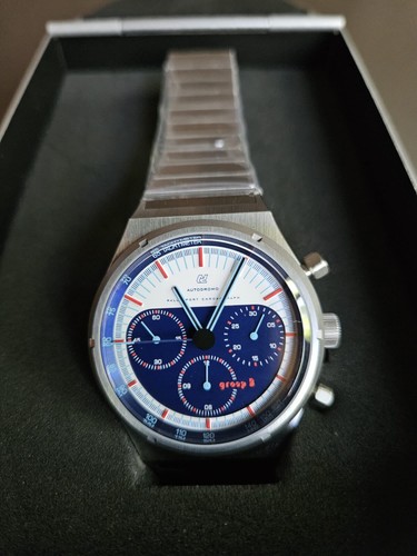 Cronografo Rallysport Autodromo x Hodinkee Gruppo B ""Martini Livery""; Nuovo con etichette + patch + firma! - Foto 9 di 13