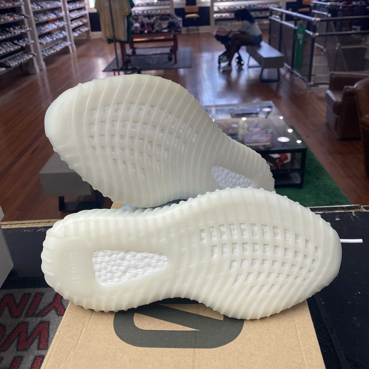 Size 5.5 - adidas Yeezy Boost 350 V2 Mono Ice Brand New W Size 5.5 - adidas Yeezy Boost 350 V2 Mono Ice Brand New W