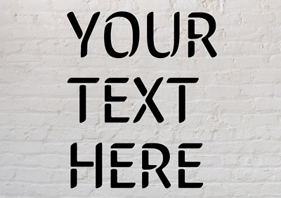 Schablone selber gestalten jede Größe, Bild oder Schriftart