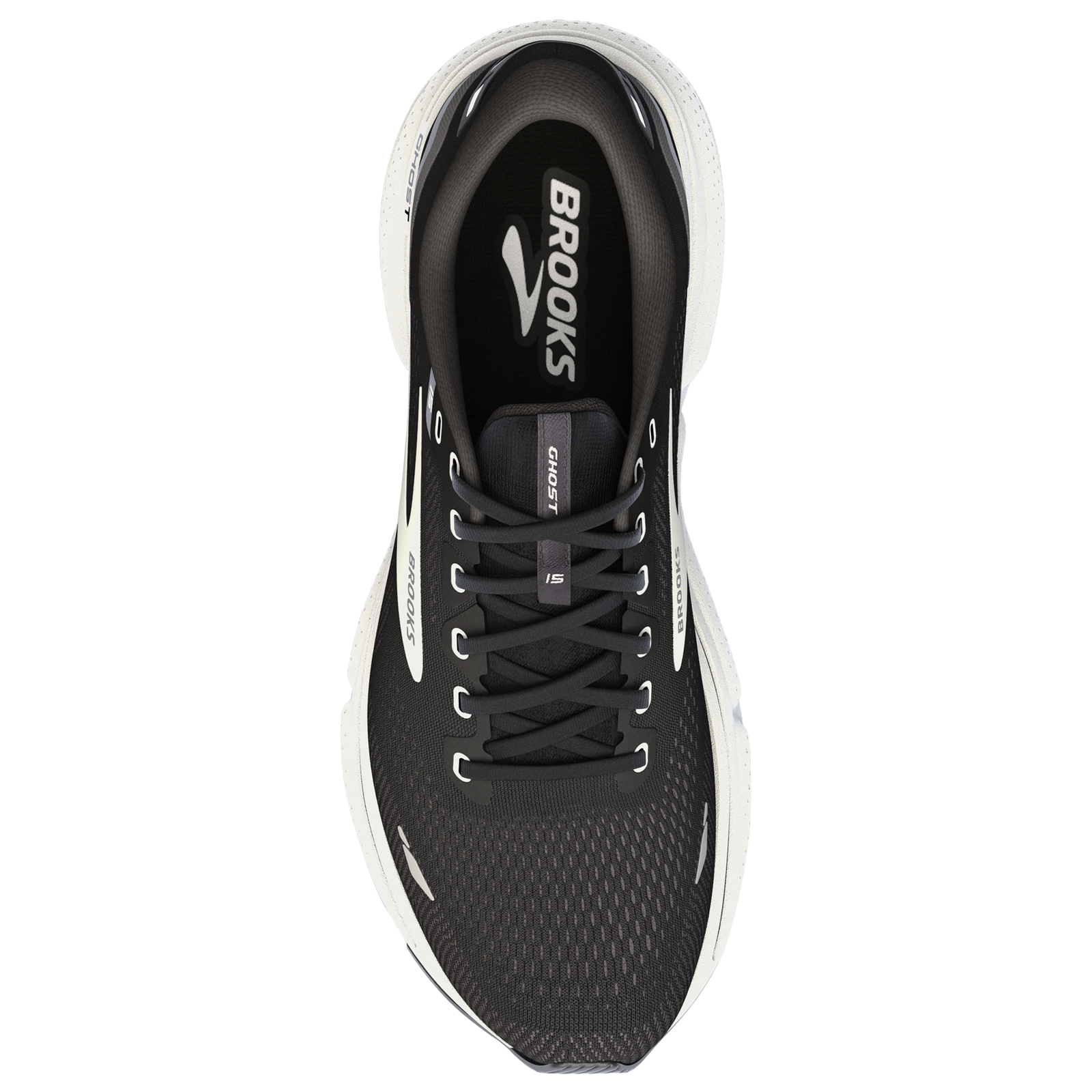 Brooks Ghost 15 Black White 3801B012 Women's Running Size 610 Brand