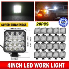 4inch Led Work Light Flood Spot Lights For Truck Off Road Tractor Atv Square 48w
