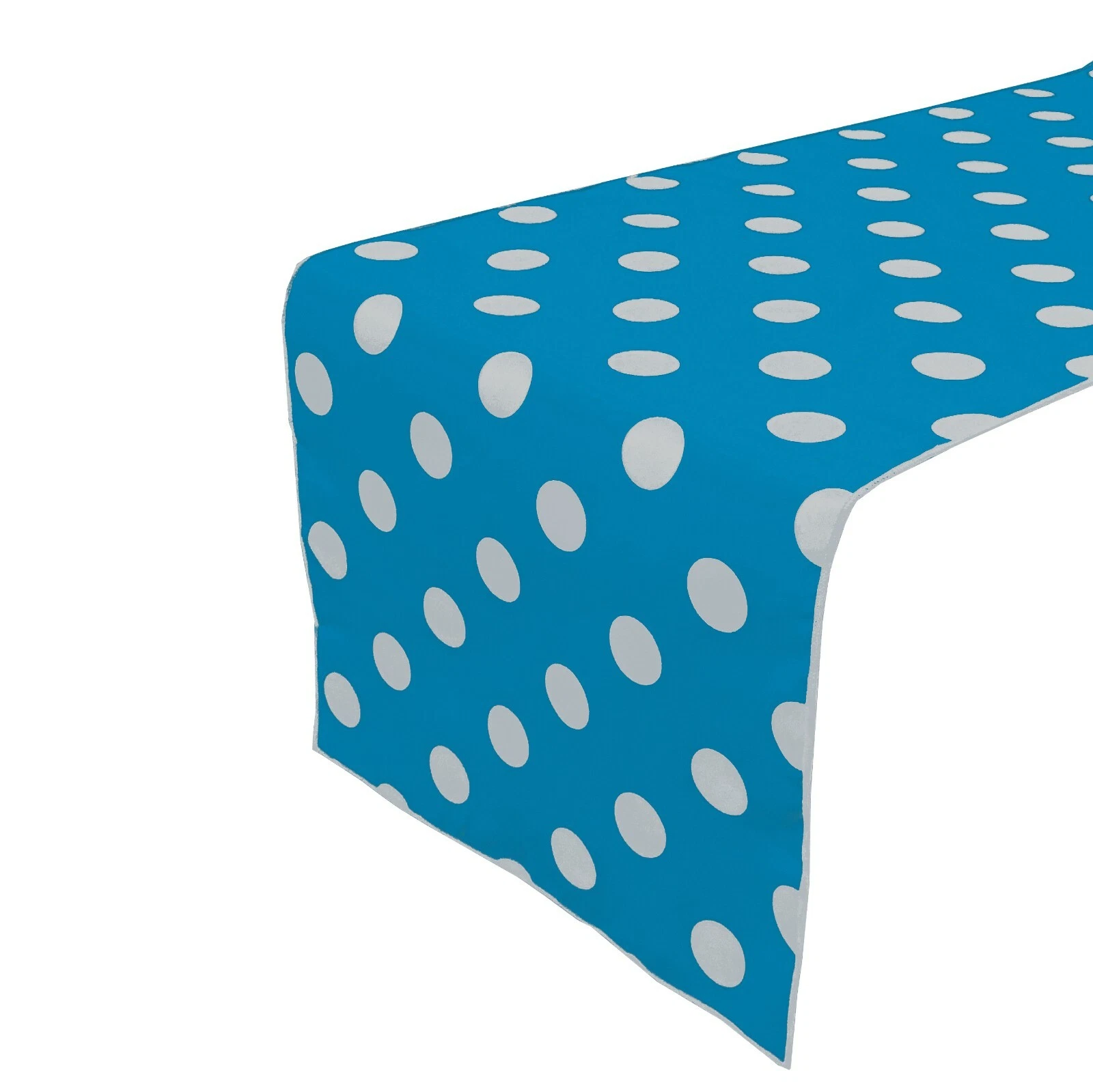 Poly Cotton Polka Dots Table Runner for Kitchen Dining Room Home Decor
