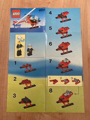 Lego vintage technic 6531 Flame Chaser instructions only