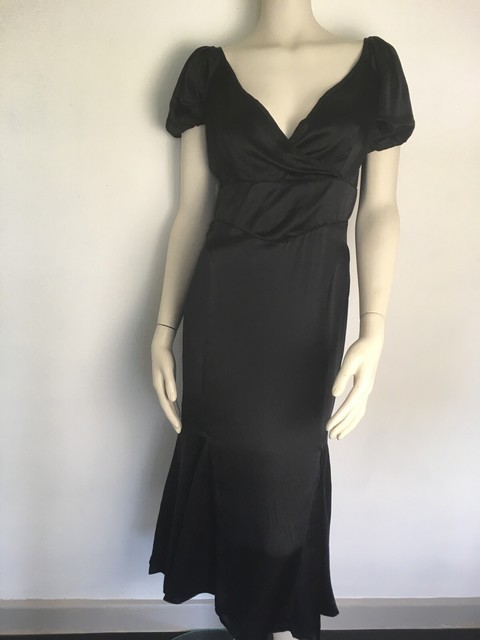 topshop black maxi dress