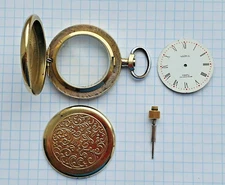 soviet ussr pocket watch case chaika quartz