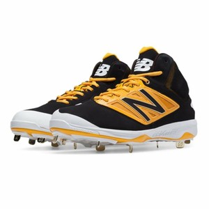 black and yellow new balance cleats