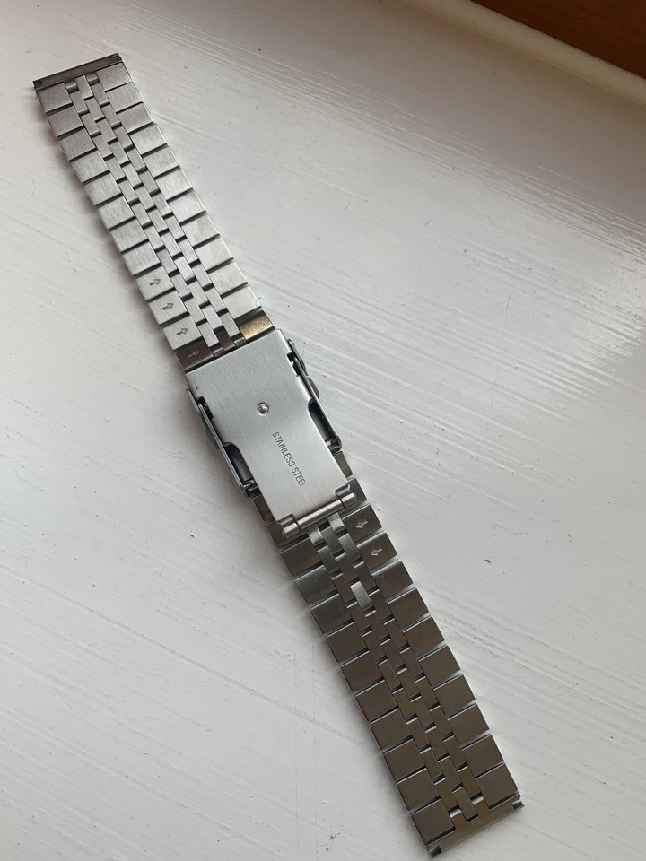 Pulsera SEIKO 22mm estilo jubileo acero inoxidable para relojes Seiko Foto 3 de 4