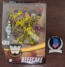 WWE Elite Legends Series 10 BRUTUS BEEFCAKE Signed Autographed Beckett Witness