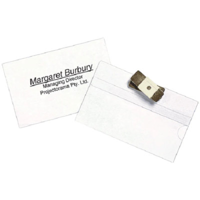 NEW 10x Rexel Magnetic ID Name Badge Holder Pack