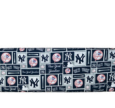 New York Yankees ~ Logo Pattern MLB Cotton Fa...