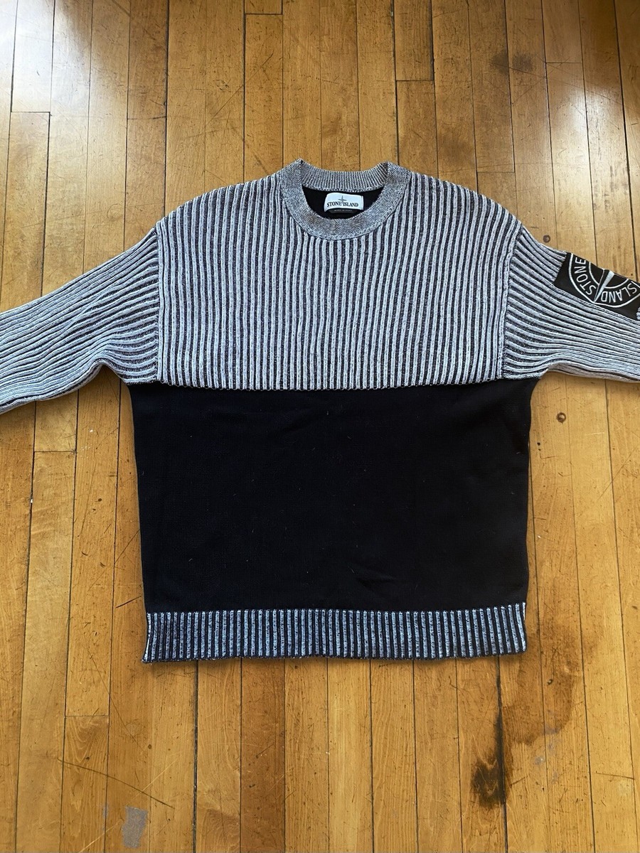 Stone Island Knit Sweater-Black And White-XL | eBay Stone Island Knit Sweater-Black And White-XL | eBay