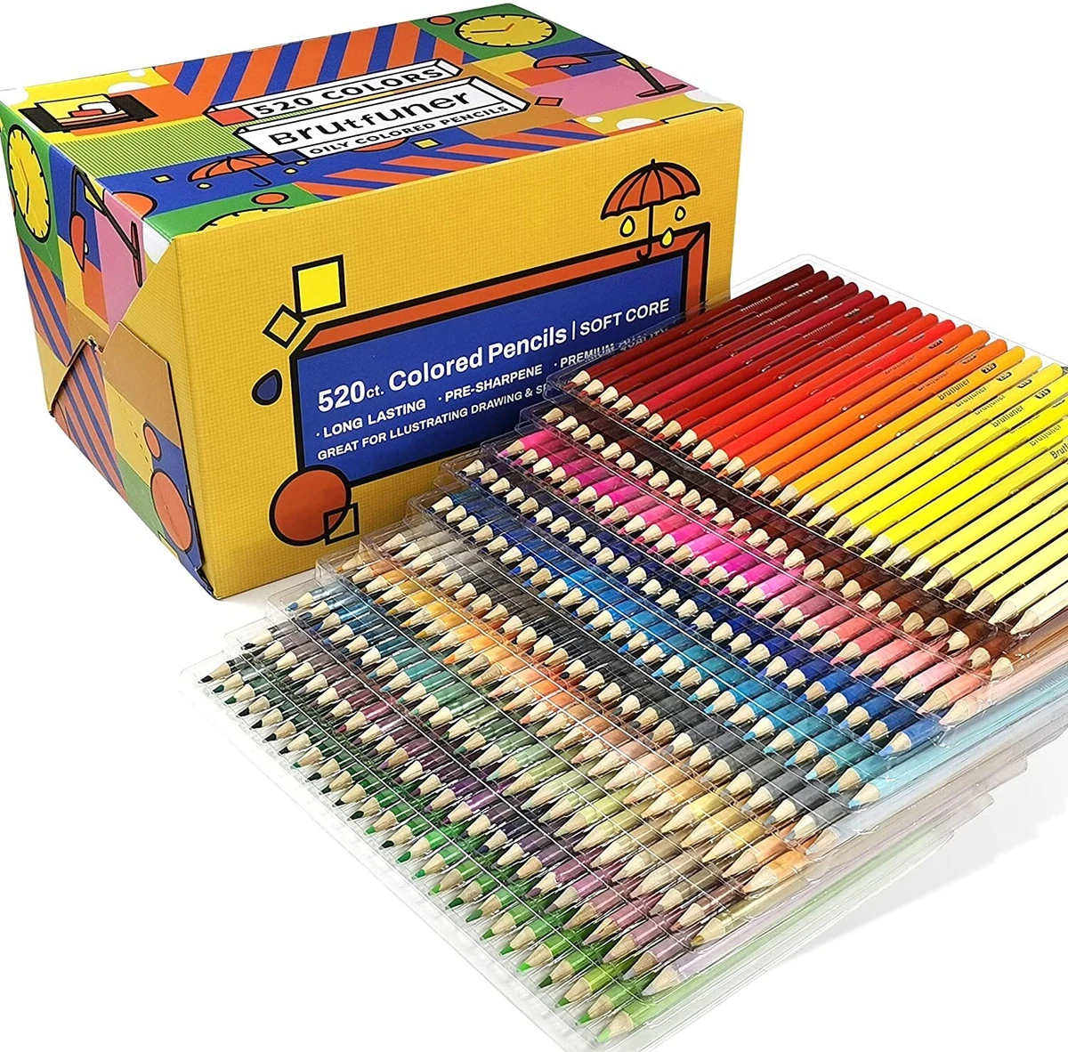 Ccfoud Colored Pencils 520 color set oil-based colored pencils