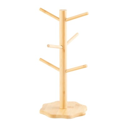 Bamboo roll paper Mark cup holder Kitchen Vertical tissue napkin storage rack