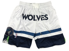 PANTALONCINI/SHORTS-BASKET NBA CON TASCHE-MINNESOTA TWOLVES-BIANCHI