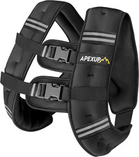 Reflective Weighted Vest for Men Women - 5 to 30 lbs for Strength Training