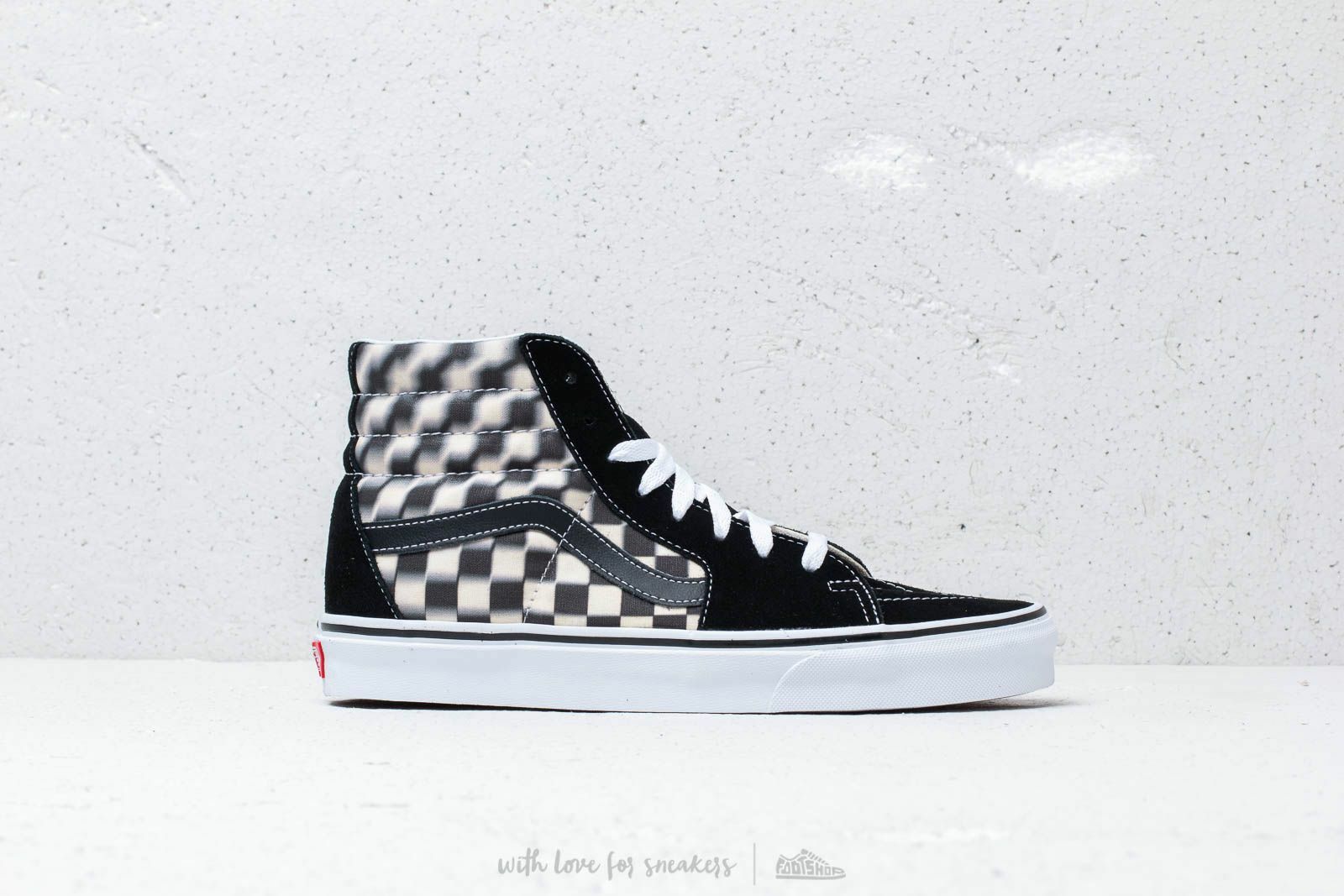 vans sk8 hi blur check