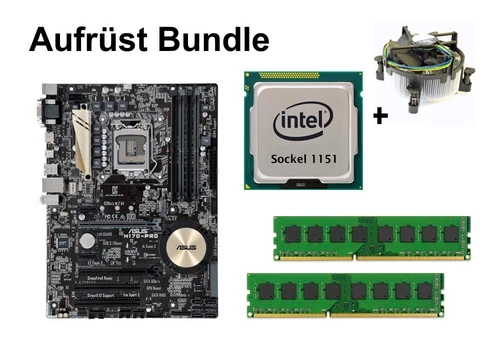 Aufrüst Bundle - ASUS H170-Pro + Intel Pentium G4400 + 4GB RAM #121898