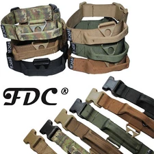 Tactical Dog Collar with Handle Heavy Duty Working Training Plastic Buckle Width