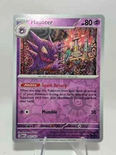 Haunter 093/165 Reverse Holo Scarlet & Violet 151 Pokemon TCG
