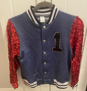 Weissman Dance Costume, Red Sequin Jacket, Size Medium Child/MC