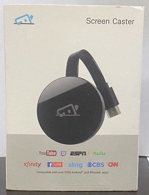 Screen Caster Streaming Device-Mirror Android Device or Laptop to TV  NEW SEALED