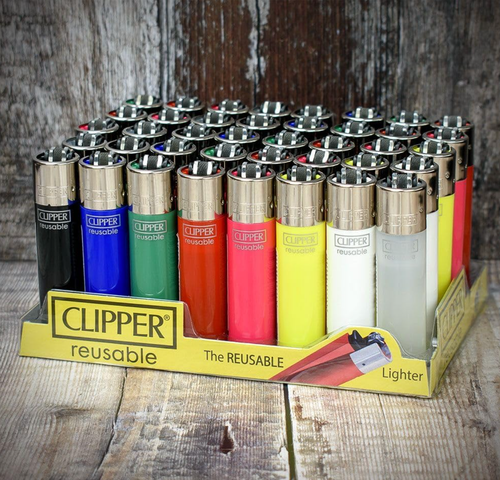 Clipper Original The Super Lighter Mini Refillable Assorted Solid Colours 1,3,40 - Foto 8 di 11