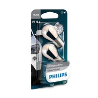 2X Philips Silvervision PY21W Silber 21W 12V Autolampen GlüHlampen GlüHbirnen