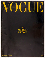 PARIS VOGUE par by MARLENE DIETRICH Helmut Newton GUY BOURDIN magazine 1974 Xmas