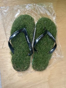 grass green sandals