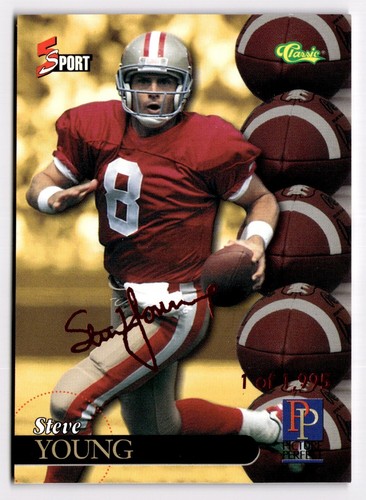 1995 Klassisches Marketing Steve Young #S91 1/1.995 San Francisco 49ers 