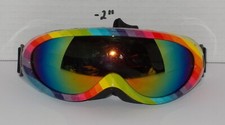 Ski Snow Goggles Black Outdoor Winter Rainbow