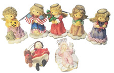 Angel child Holiday collection Figurines 5 2 Christmas ornaments 1 broken wing
