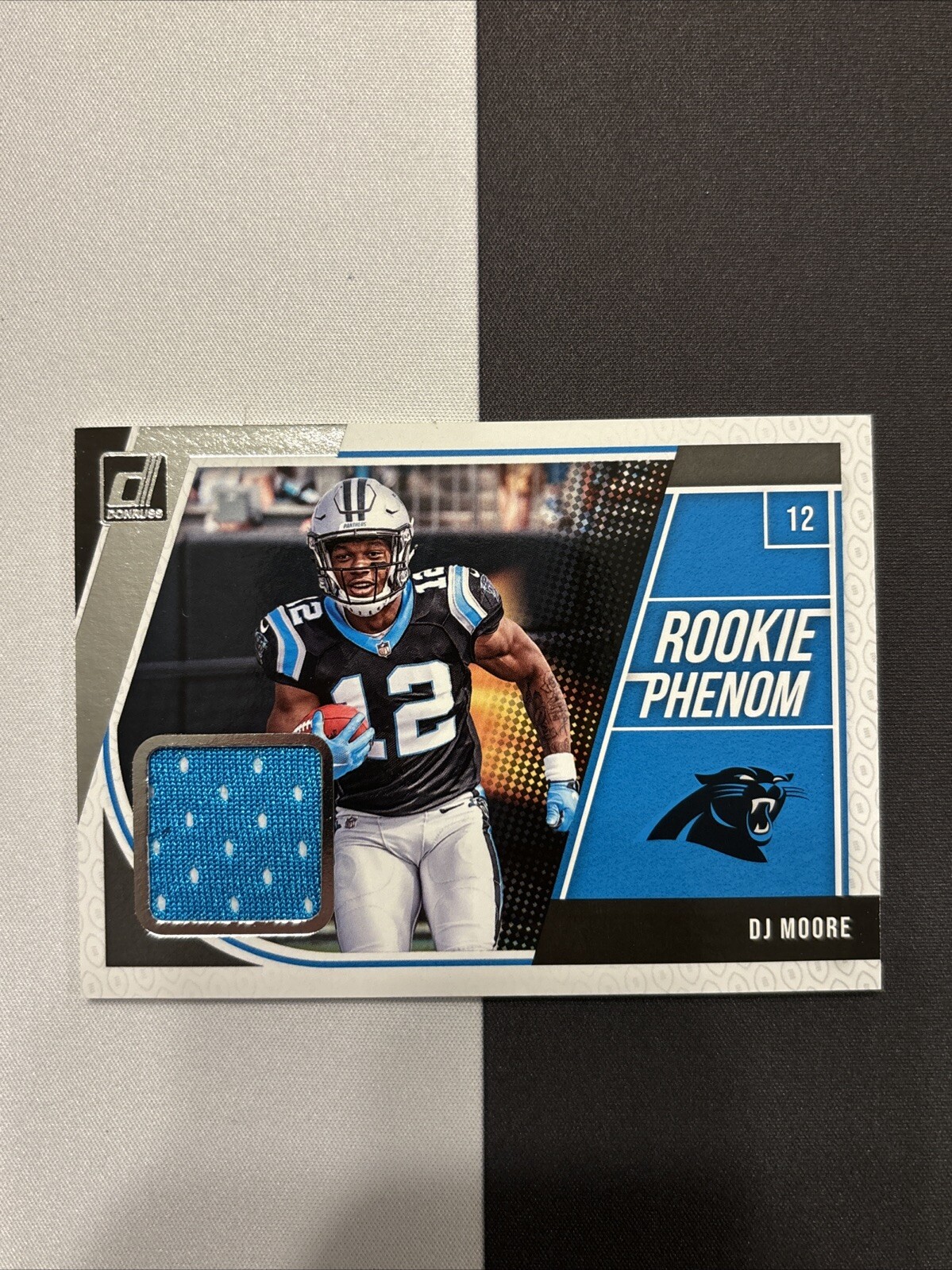 2018 Donruss Rookie Phenom Jerseys #16 D.J. Moore Carolina Panthers WR