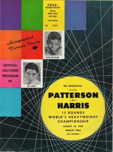 Floyd Patterson Boxing Fan Programs