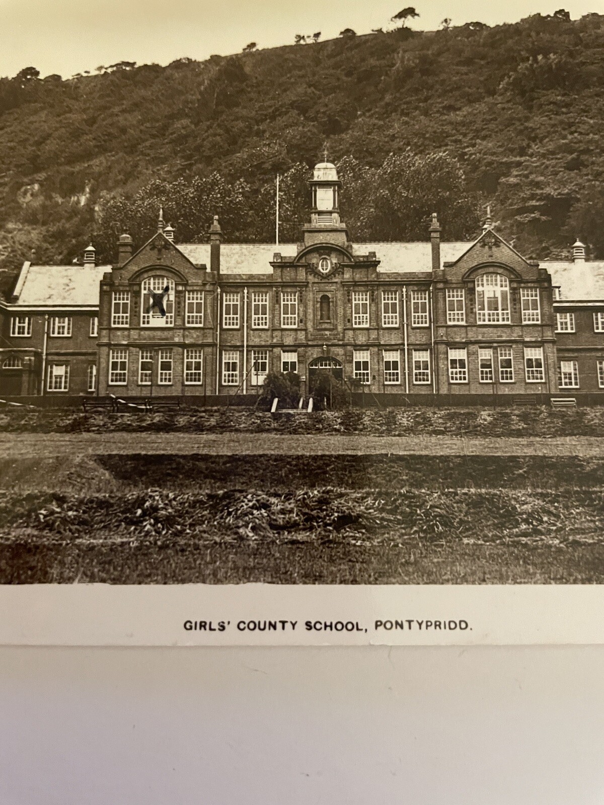 Girls' County School Pobtypridd Postcard RPPC