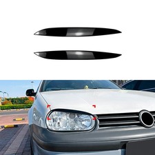 Scheinwerferblenden Schwarz Glanz Augenbraue Für VW Golf MK4 A4 Typ 1J 1997–2003