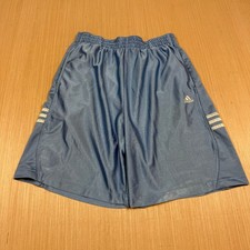 y2k Adidas Vintage Dazzle Shorts Baggy Medium Shiny 90s Baby Blue Basketballl