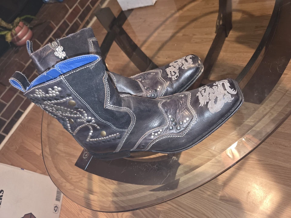 Botines Mark Nason 67528 Rock Lives Dragon para hombre 9 Foto 4 de 4