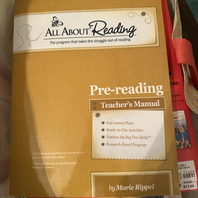All About Reading Level Pre-reading (aka Pre-1) Teachers Manual (All About R...