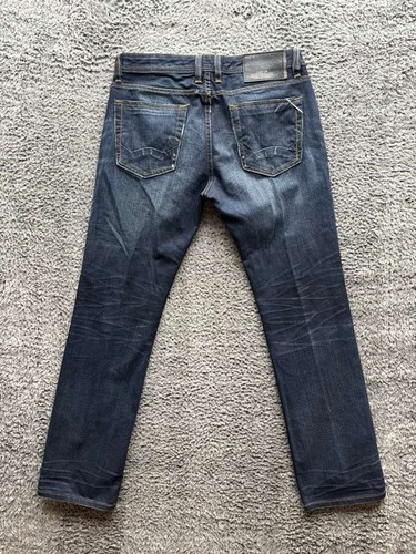 Cult Of Individuality Distressed Rebel Straight Denim Jeansy Niebieskie Męskie Rozmiar 34X34 - Zdjęcie 2 z 22